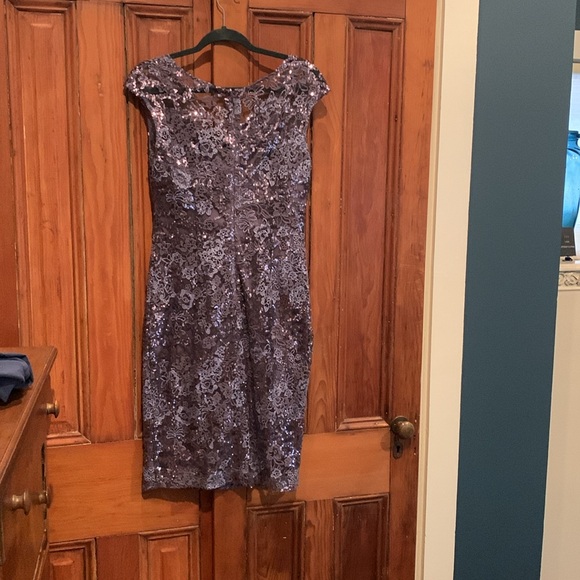 Alex Evenings lilac/purple sequined cocktail dress size 6 - Picture 2 of 10